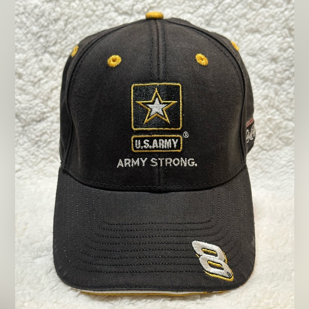 Chase NASCAR Dale Earnhardt Jr #8 US Army Strong Sample Hat Black Strapback